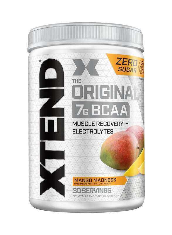 

Scivation Xtend No Sugar The Original 7G Bcaa Muscle Recovery + Electrolytes, 30 Servings, Mango Madness