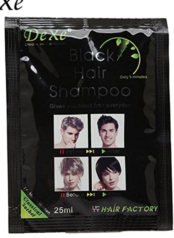 Dexe Hair Dye Shampoo, 25ml, Black