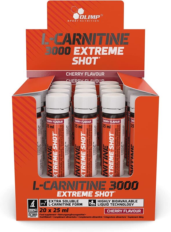 Olimp Labs L-Carnitine 3000 Extreme Shots, 500ml, Cherry