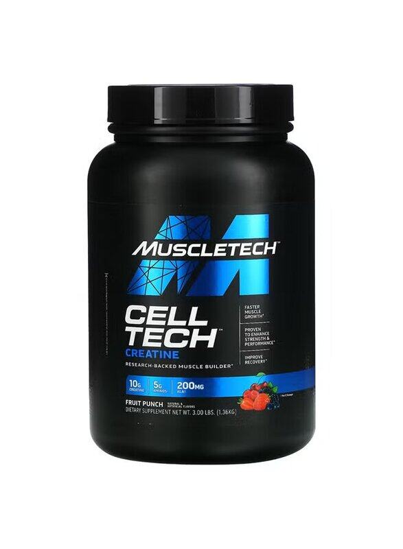 

Muscletech Cell Tech Most Powerful Creatine Powder, 1.36 Kg, Fruit Punch