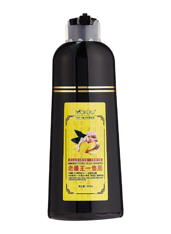 Mokeru Old Ginger King Hair Dyeing Shampoo, 500ml, Black