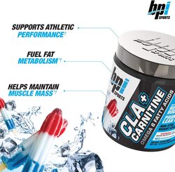 BPI Sports CLA + Carnitine Conjugated Linoleic Acid Powder, 350 gm, Rainbow Ice