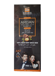 Nitro Canada Argan Speedy Hair Color Shampoo, 420ml, Dark Brown