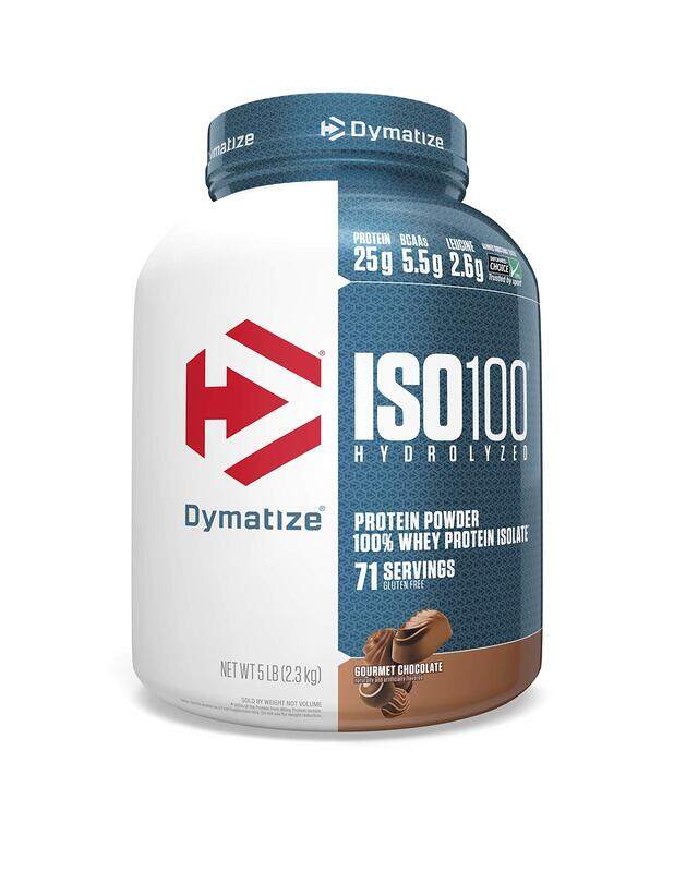 

Dymatize ISO 100 Carb Whey Protein Powder, 2.3 Kg, Gourmet Chocolate