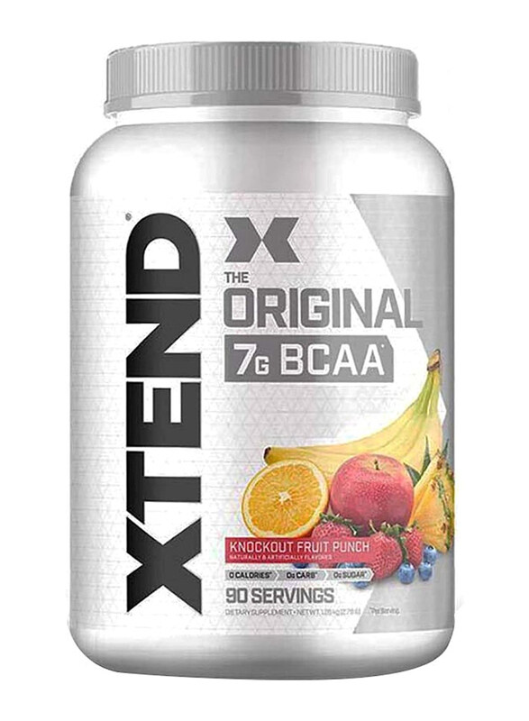 

XTend Original BCAA Powder Knockout Post Workout Muscle Recovery Drink with Amino Acids, 90 Servings, 1.22 kg, Fruit Punch