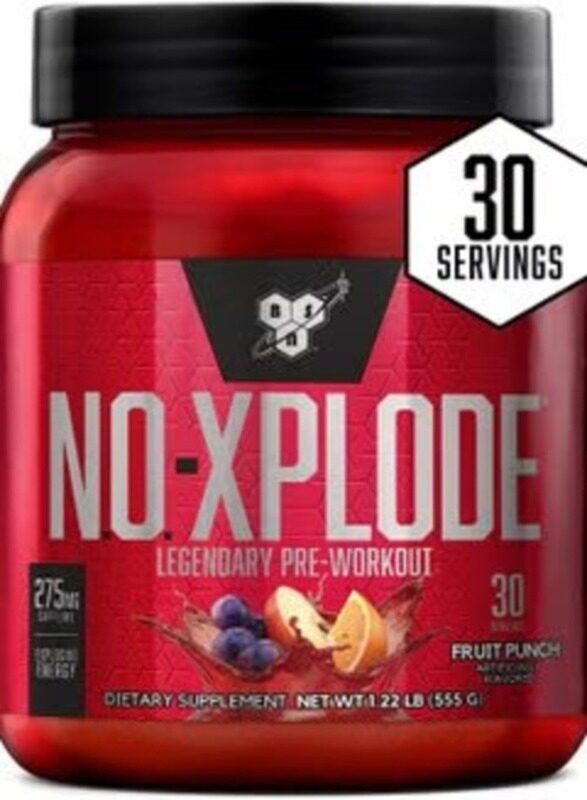 

BSN N.O.-XPLODE Pre Workout Powder, 555gm, Fruit Punch