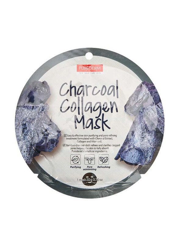 

Purederm Charcoal Collagen Mask Transparent, 20gm