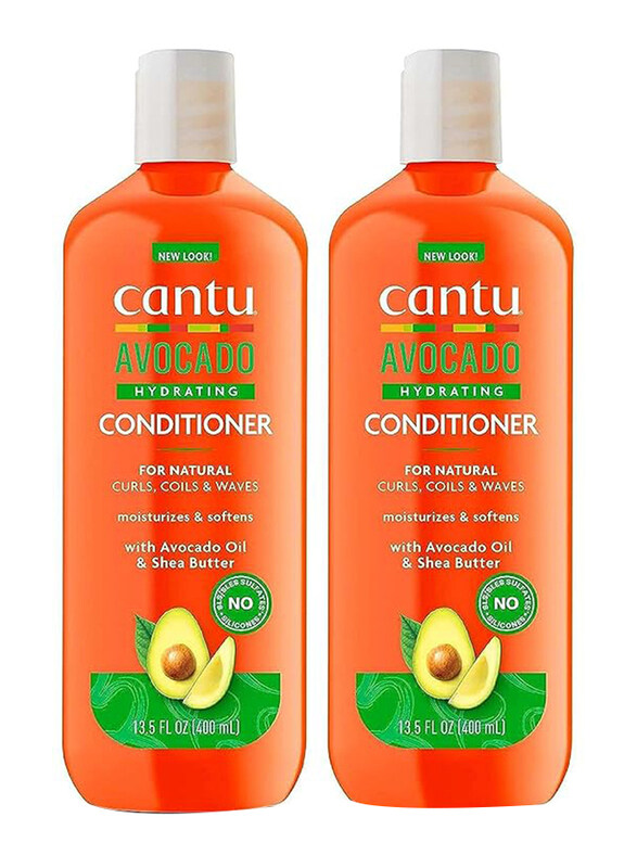 

Cantu Avocado Hydrating Conditioner for Curly Hair, 400ml, 2 Piece