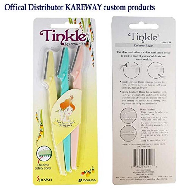 Tinkle Eyebrow Razor Set, 24 Pieces