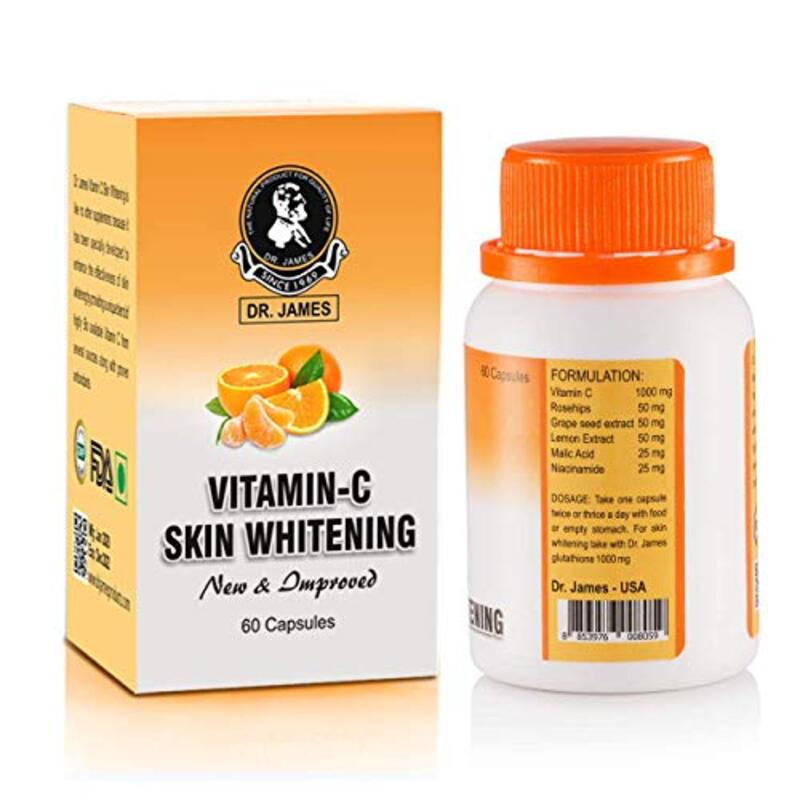 Dr. James Vitamin C Skin Whitening Capsules, 60 Softgels
