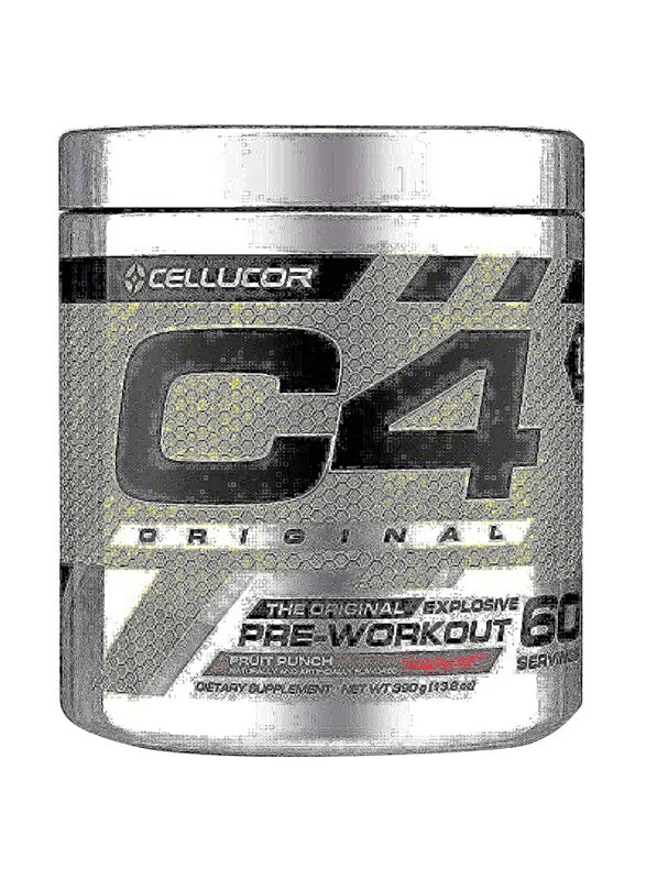 

Cellucor C4 Original Pre-Workout Supplement, 60 Servings, 390gm, Fruit Punch