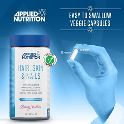 Applied Nutrition Biotin & Marine Collagen Supplement, 10000 mcg, 60 Capsules