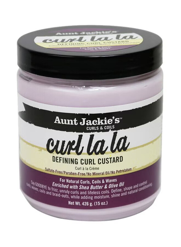 

Aunt Jackie's Curl La La Defining Curl Custard for Curly Hair, 15oz