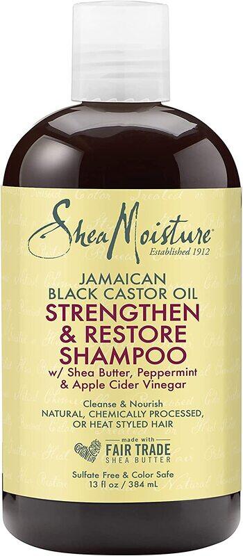 

Shea Moisture Jamaican Black Castor Oil Strengthen and Restore Shampoo for All Hair Types, 384ml