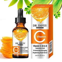 Dr. Davey Anti-Aging Facial Serum with Hyaluronic Acid and Vitamin E and C