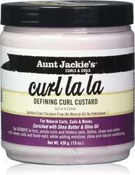 Aunt Jackie's Curl La La Defining Curl Custard for Curly Hair, 2 x 15oz