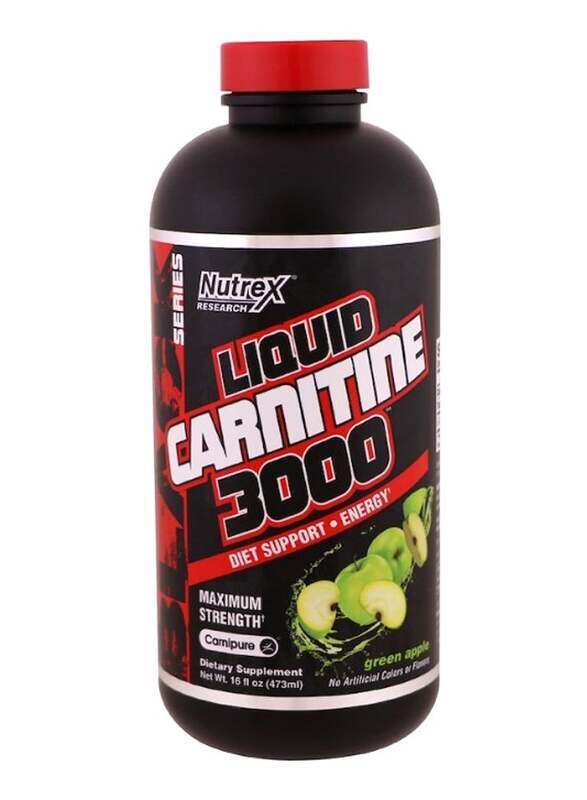 

Nutrex Research Liquid Carnitine 3000, 15oz, Green Apple