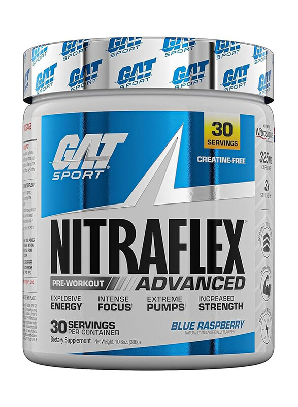

GAT Sports Nitraflex Advanced Protein Powder, 300gm, Blue Raspberry