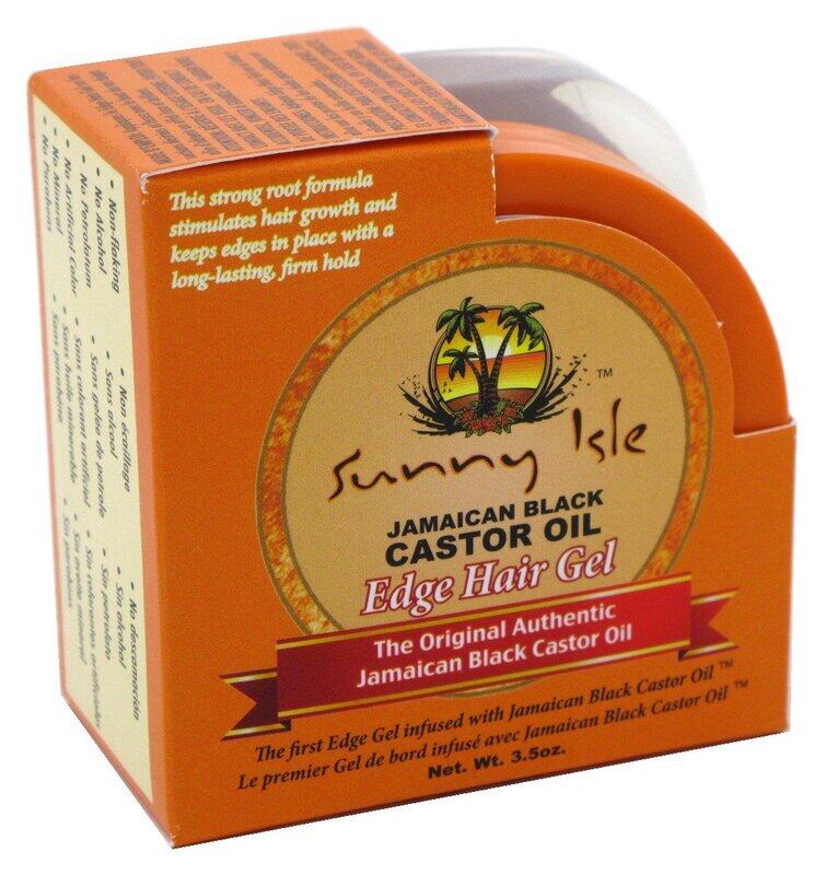 

Sunny Isle Jamaican Castor Oil Edge Hair Gel, 2 Pieces, 3.5 Oz