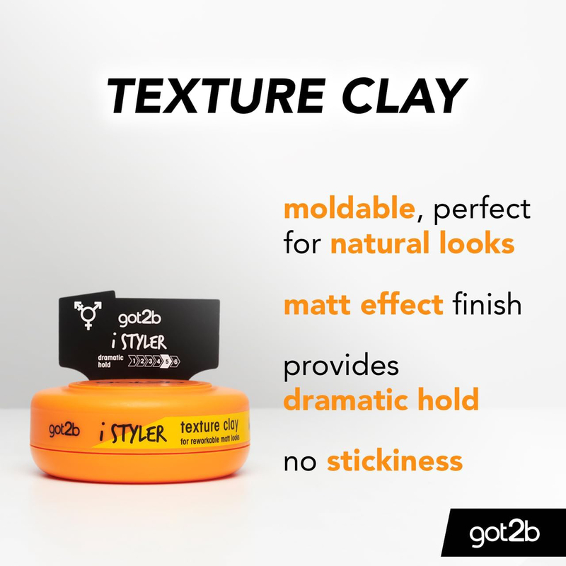 Got2b I Styler Texture Hair Clay, 75ml