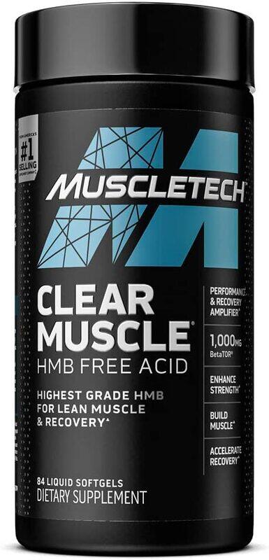 

Muscletech Clear Muscle Hmb Free Acid Dietary Supplement, 84 Softgels