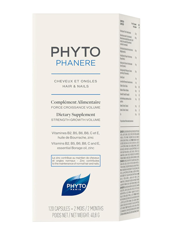 Phyto Phytophanere Dietary Supplement, 120 Capsules