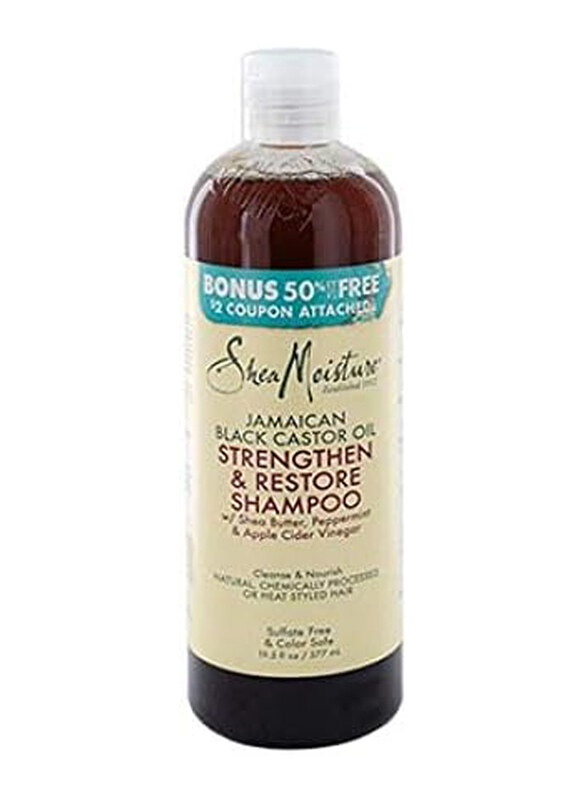 

Shea Moisture Jamaican Black Castor Oil Strengthen and Restore Shampoo for All Hair Types, 580ml