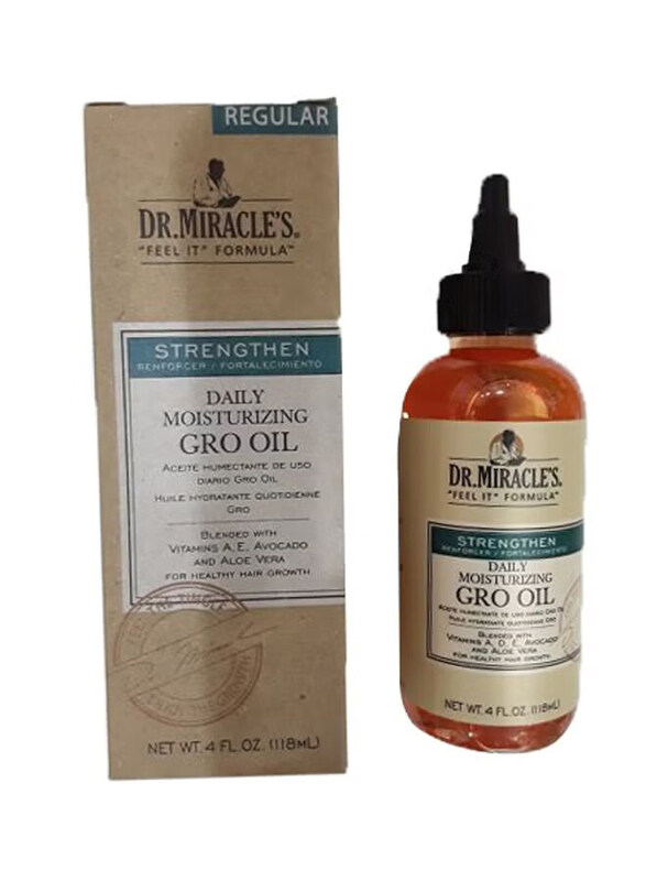 

Dr. Miracle's Daily Moisturizing Gro Oil for All Type Hair, 4oz