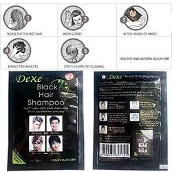 Dexe Hair Dye Shampoo, 10 x 25ml, Black