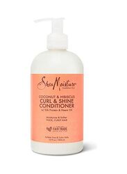 Sheamoisture Coconut and Hibiscus Curl and Shine Conditioner for Curly Hair, 384ml