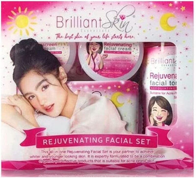 Brilliant Essentials Rejuvenating Facial Set, 4 Pieces
