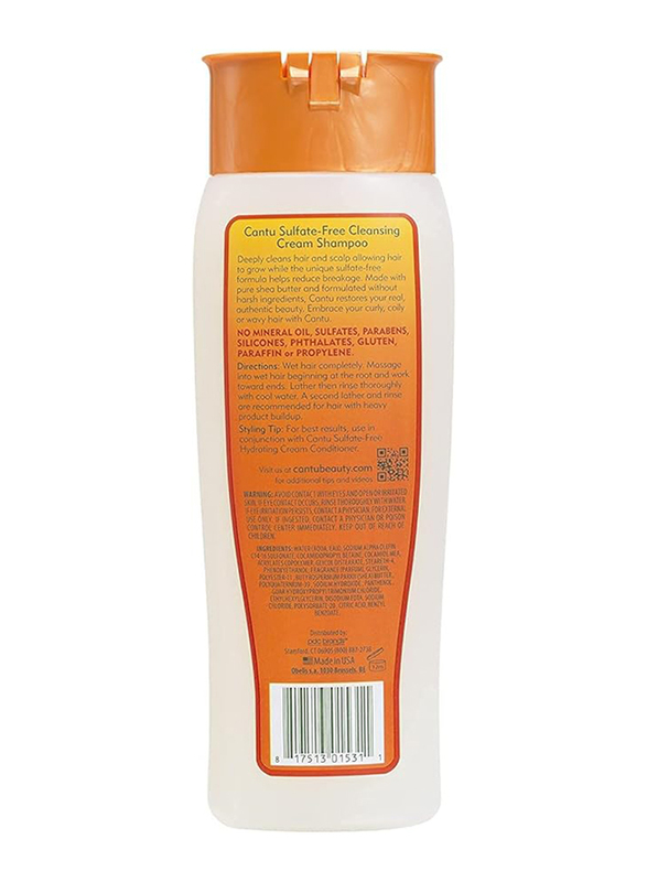 Cantu Sulfate-Free Cleansing Cream Shampoo for All Hair Types, 2 Piece