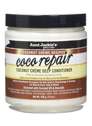 Aunt Jackie's Coca Repair Coconut Creme Deep Conditioner for Curly Hair, 15oz