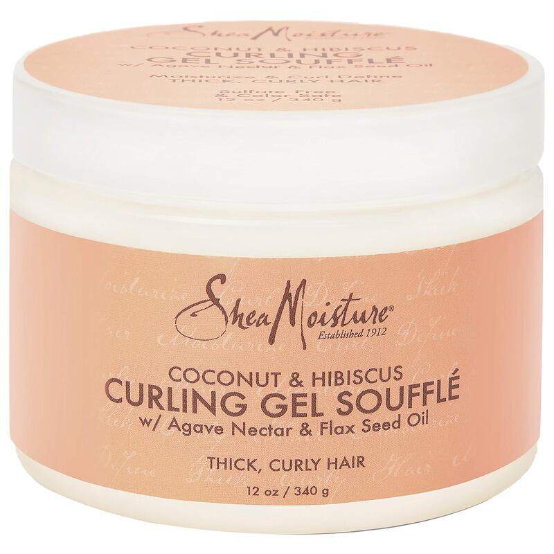 

Shea Moisture Coconut & Hibiscus Curling Gel Souffle for Thick/Curly, 340gm