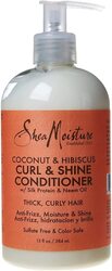 Shea Moisture Coconut & Hibiscus Curl & Shine Conditioner for Thick & Curly Hair, 13oz