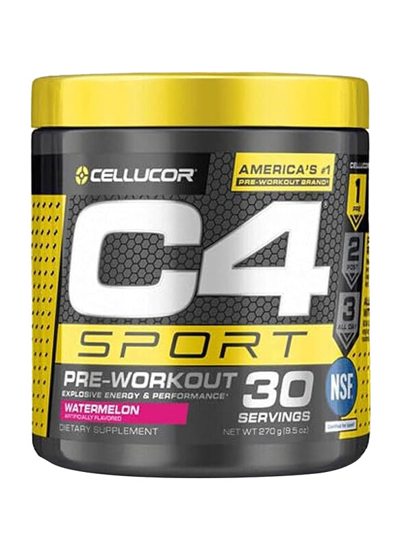 

Cellucor C4 Sport Pre-Workout Powder, 30 Servings, Watermelon