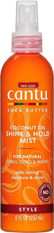 

Cantu Shea Butter Coconut Oil Shine And Hold Mist for Curly Hair, 8oz