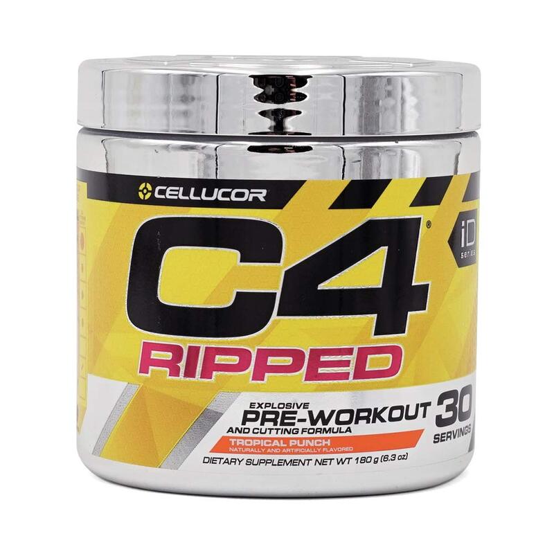 Cellucor C4 Ripped Explosive Pre-Workout & Cutting Formula, 180g, Tropical Punch