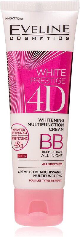 

Eveline Cosmetics Prestige 4D Whitening Multifunction Bb Cream, 50ml, White