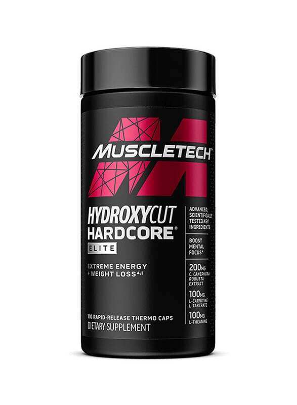 

Muscletech Hydroxycut Hardcore Elite Thermo Caps Dietary Supplement, 110 Capsules, Unflavoured