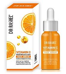 Dr Rashel Vitamin C Face Serum Hyaluronic Acid for Firming and Anti Aging, Pack of 2 x 50ml + 1 Pair of Collagen Crystal Eye Mask