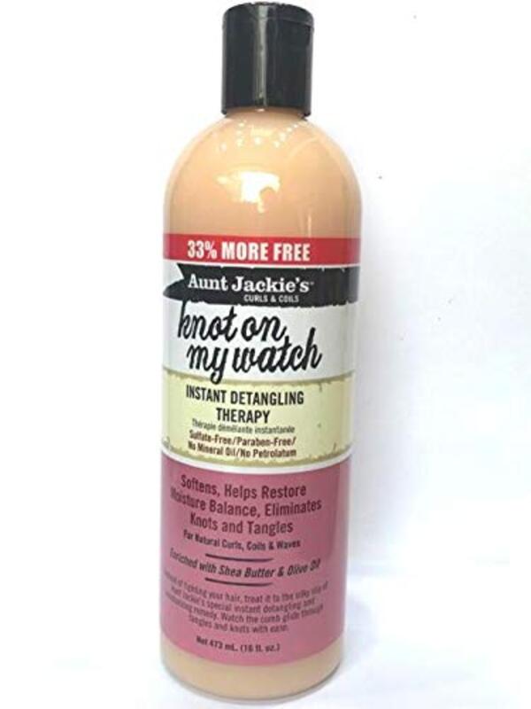 Aunt Jackie's Knot On My Watch Instant Detangling Therapy for Curly Hair, 2 x 12oz