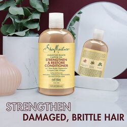 Shea Moisture Jamaican Black Castor Oil Strengthen and Restore Conditioner for Dry Hair, 13oz