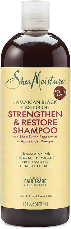 

Shea Moisture Jamaican Black Castor Oil Strengthen and Restore Shampoo for Curly Hair, 16oz