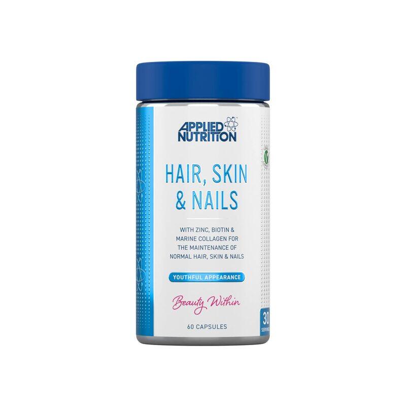 

Applied Nutrition with Biotin & Marine Collagen for The Maintenance Healthy Hair, Skin & Nails, 60 Capsules
