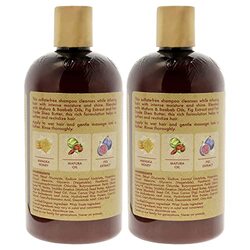 Shea Moisture Manuka Honey & Mafura Oil Intensive Hydration Shampoo for Damaged Hair, 2 x 384ml