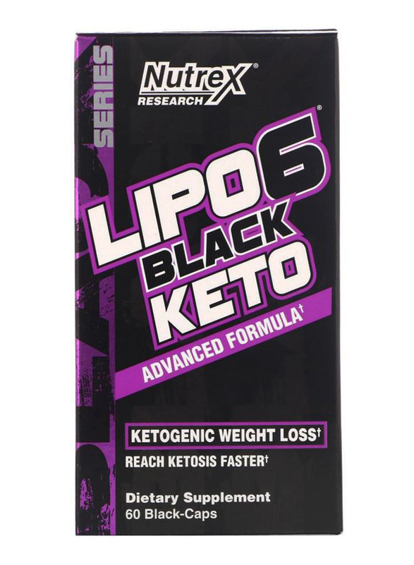 

Nutrex Research Lipo6 Black Keto Advanced Formula, 60 Capsules