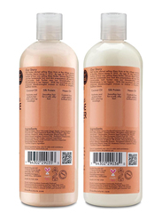 Shea Moisture Coconut & Hibiscus Curl & Shine Shampoo & Conditioner for Curly Hair, 2 x 16 oz