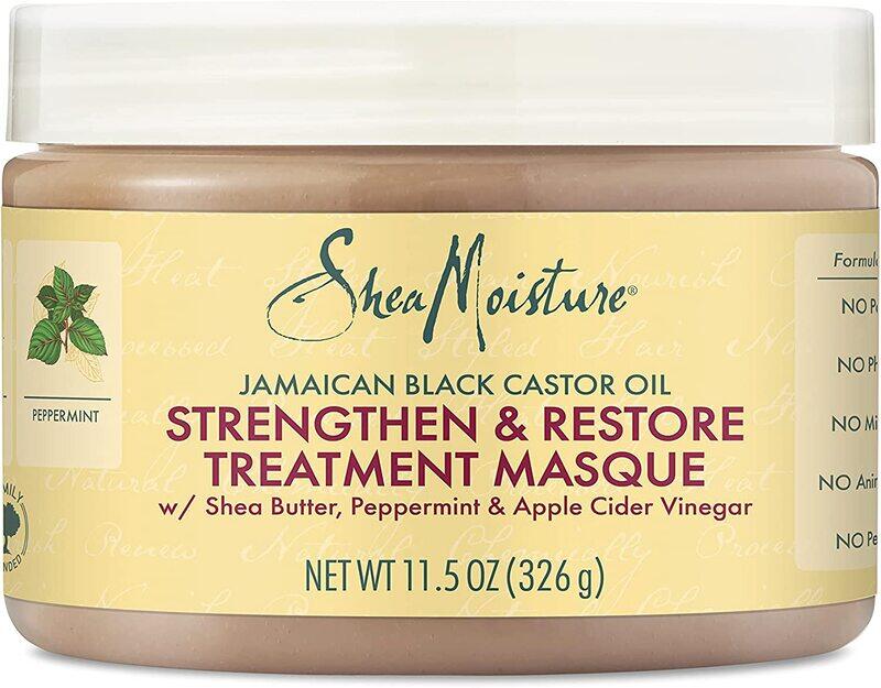 

Shea Moisture Jamaican Black Castor Oil Strengthen & Restore Treatment Masque for Curly Hair, 11.5oz