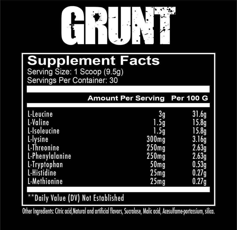 Redcon1 Grunt 30 Servings Blood Dietary Supplements, 285gm, Orange